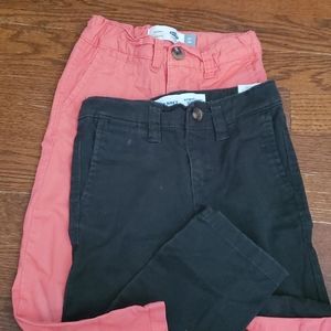 Two Pair of Colored Skinny Pants